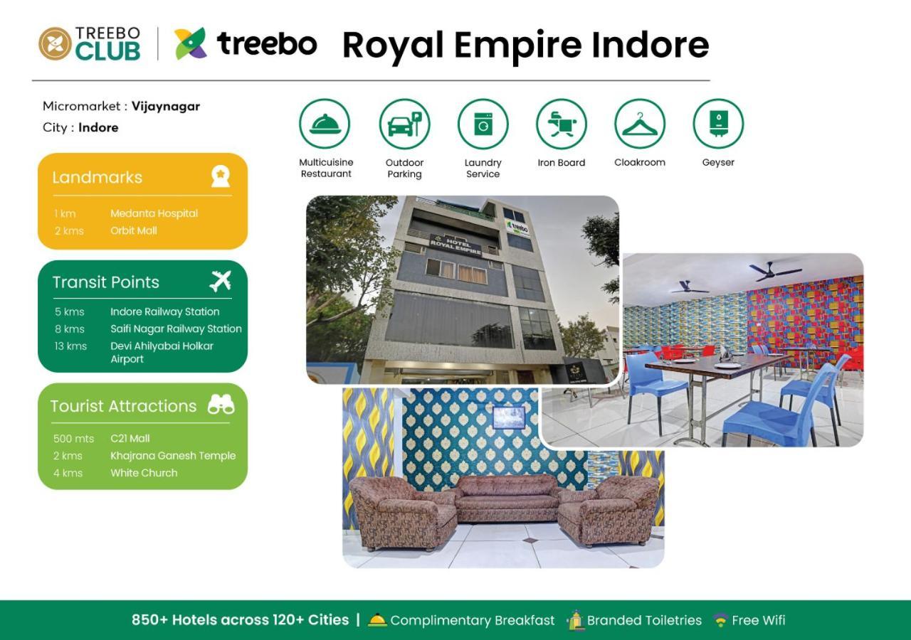 Treebo Royal Empire Индор Екстериор снимка